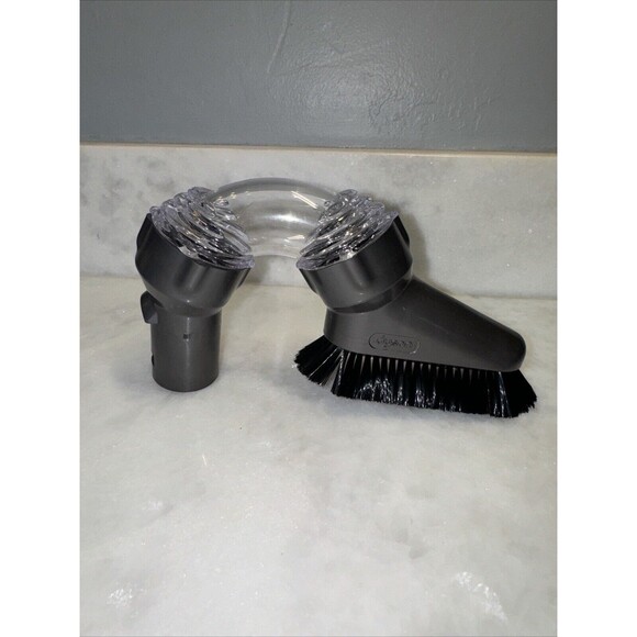 Dyson OEM Genuine Multi Angle Curved Dust Brush Attachment Part Gray & Clear - Picture 2 of 9